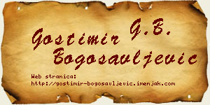 Gostimir Bogosavljević vizit kartica